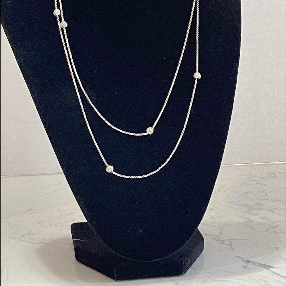 Authentic David Yurman 36 in. chain with diamonds